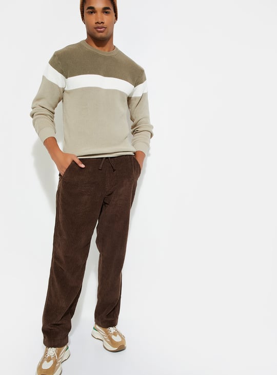 URB_N Men Colourblocked Sweater