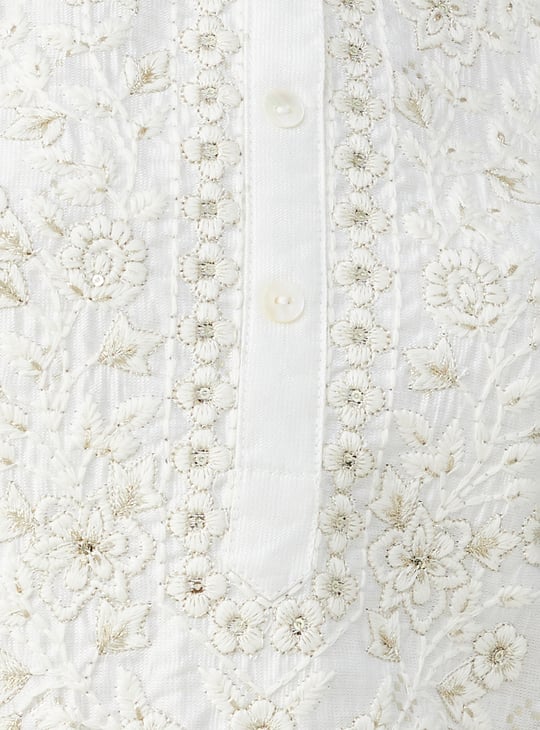 Women Embroidered Straight Kurta Set