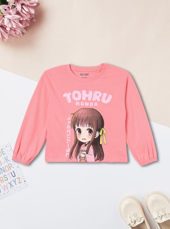 Girls Tohru Honda Print Top