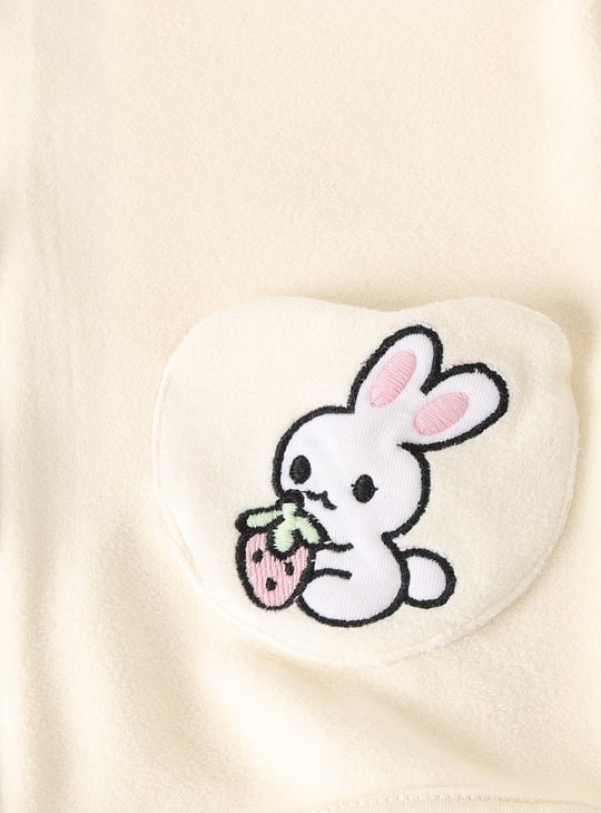 Girls Embroidered Hoodie with Pants