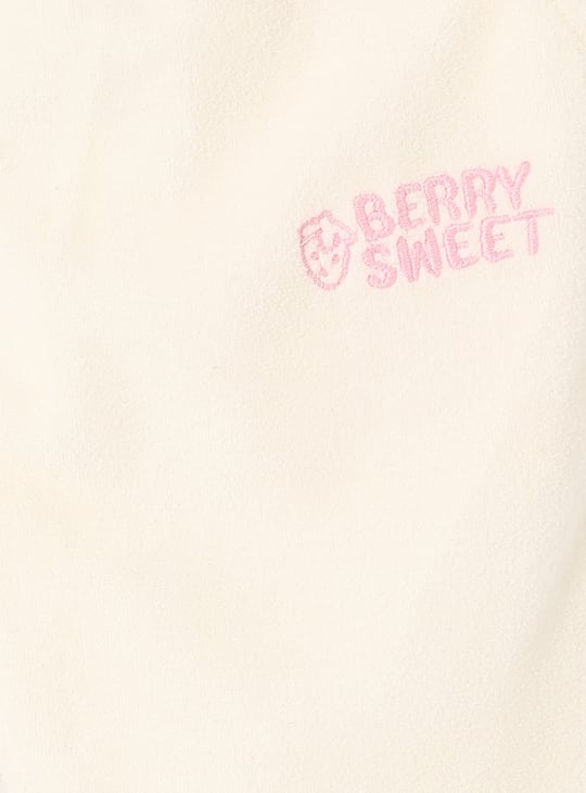 Girls Embroidered Hoodie with Pants