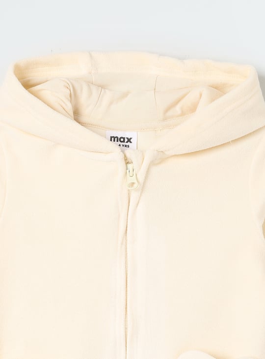 Girls Embroidered Hoodie with Pants