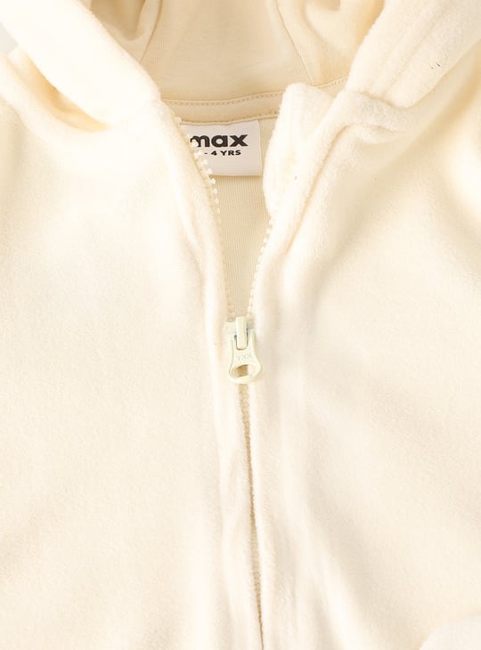 Girls Embroidered Hoodie with Pants