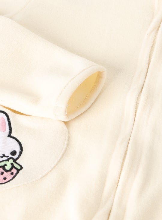 Girls Embroidered Hoodie with Pants