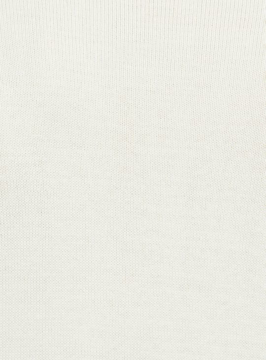 Men Striped Knit Johnny Collar Sweater