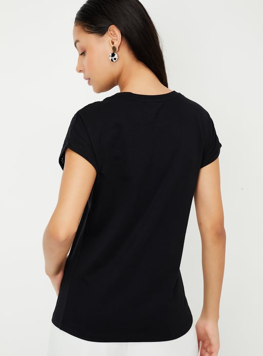 Women Schiffili Yoke T-shirt