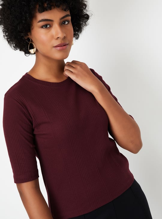 Women Ribbed T-shirt