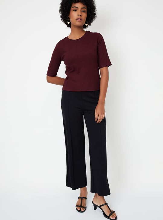 Women Ribbed T-shirt