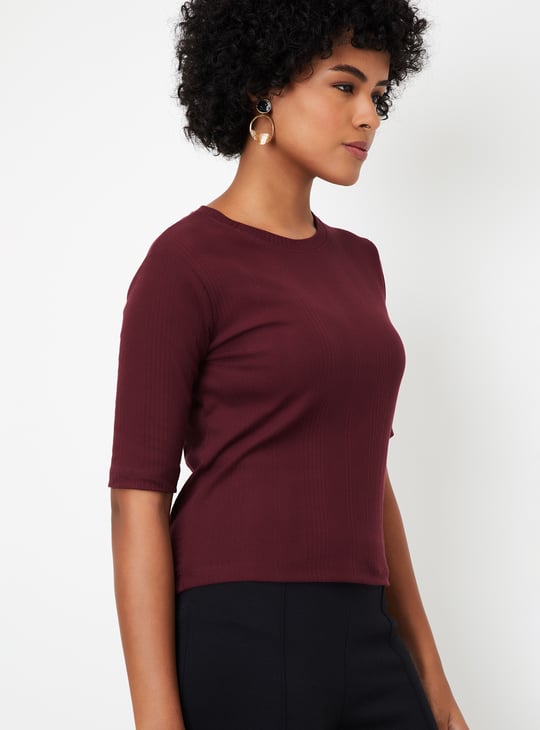 Women Ribbed T-shirt