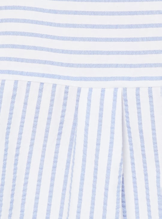 Women Striped Cropped Shirt