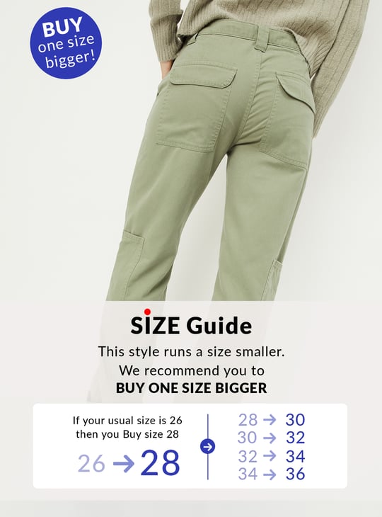 Women Solid Cargo Trousers