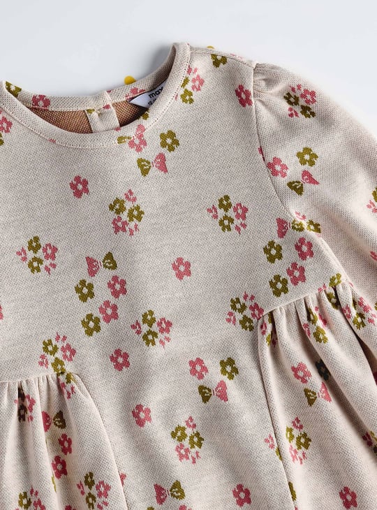 Girls Floral Printed A-line Dress