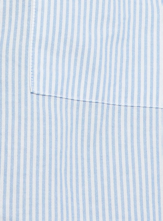 URB_N Men Boxy Fit Striped Shirt