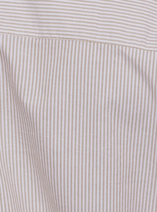 URB_N Men Boxy Fit Striped Shirt