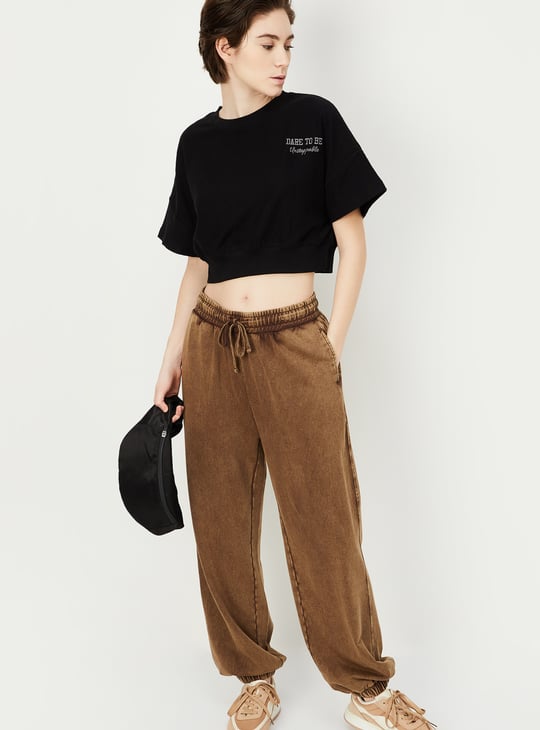 ウォーキング・ランニングウェア 90 Logo Girl Cropped Tee x Sweat Pants M 90 Logo Girl Cropped Tee x Sweat Pants M