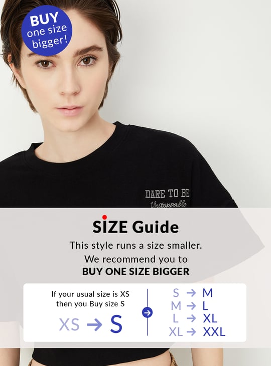Women Solid Athleisure Cropped T-shirt