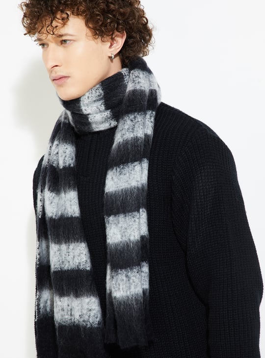 Men Striped Muffler