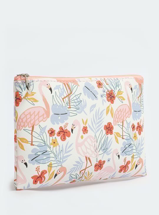 Women Printed Vanity Pouch - Pack of 3