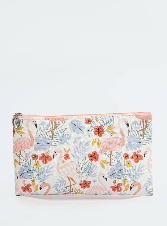 Women Printed Vanity Pouch - Pack of 3