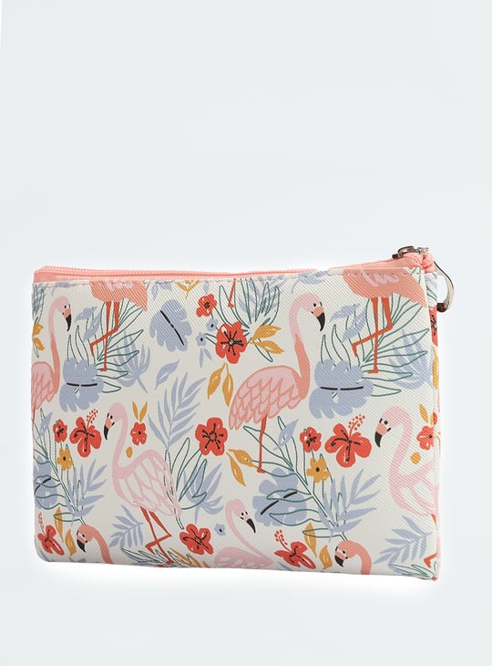 Women Printed Vanity Pouch - Pack of 3