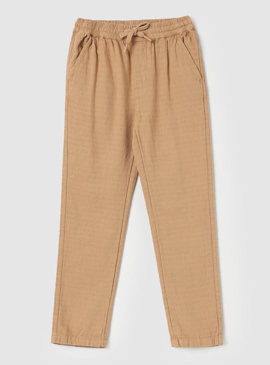 Boys Solid Knit Trousers