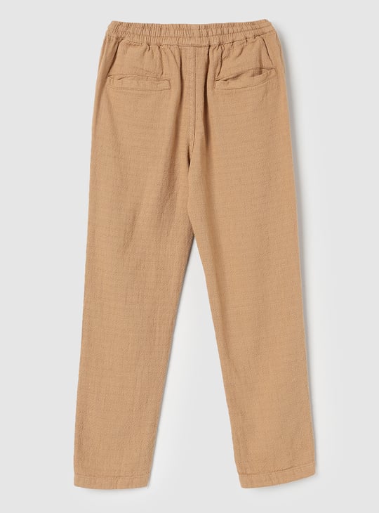 Boys Solid Knit Trousers