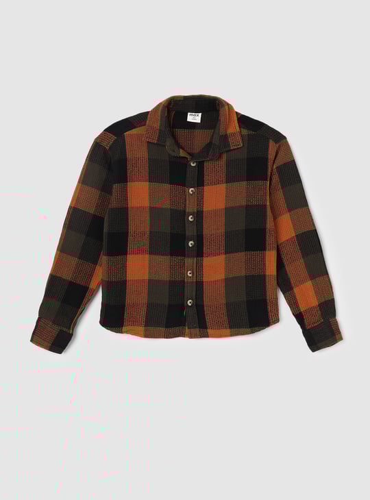 Boys Checked Full Sleeve Shirt