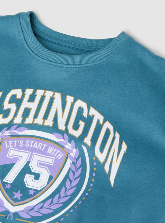 Girls Printed Sweatshirt