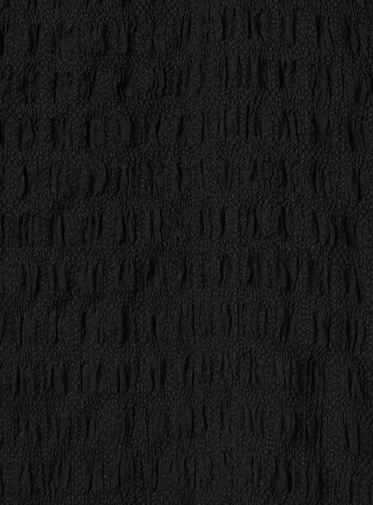 Girls Textured Wide Leg Trousers