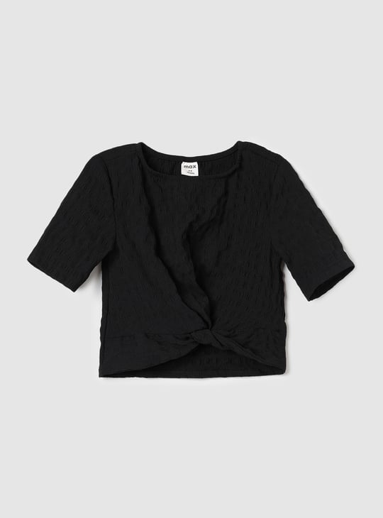 Girls Twisted Hem Top