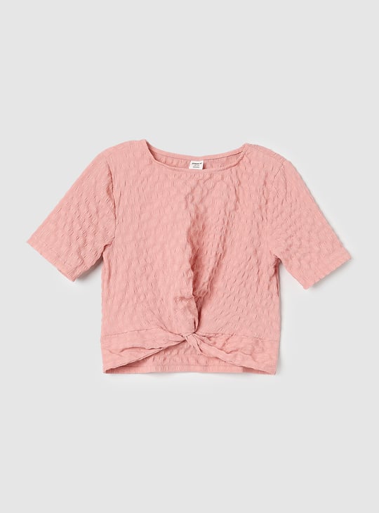 Girls Twisted Hem Top