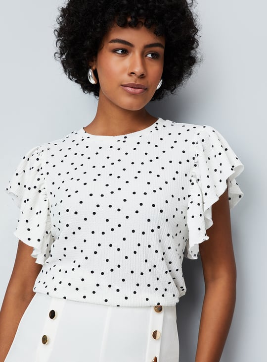 Women Polka Dot Printed Top