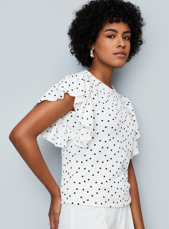 Women Polka Dot Printed Top