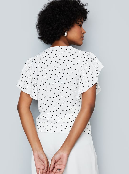 Women Polka Dot Printed Top