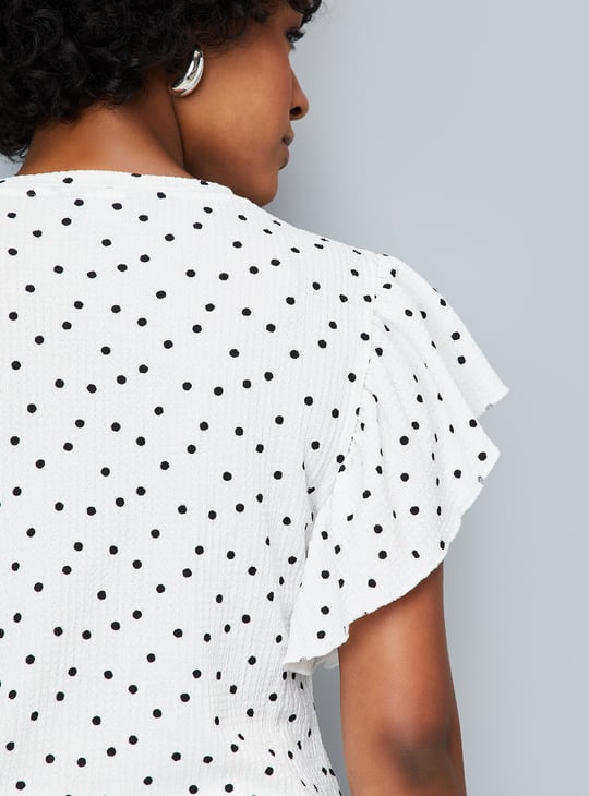 Women Polka Dot Printed Top