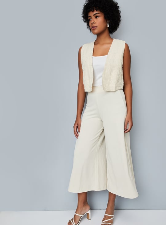 Kalki x Max Women Solid Wide Leg Trousers
