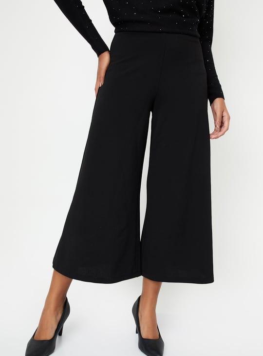 Kalki x Max Women Solid Wide Leg Trousers