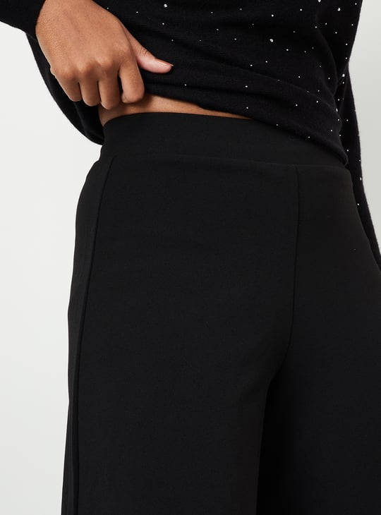 Kalki x Max Women Solid Wide Leg Trousers