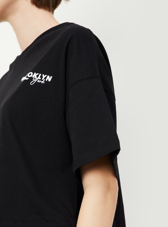 Women Solid Athleisure T-shirt