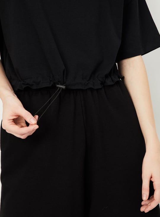 Women Solid Athleisure T-shirt