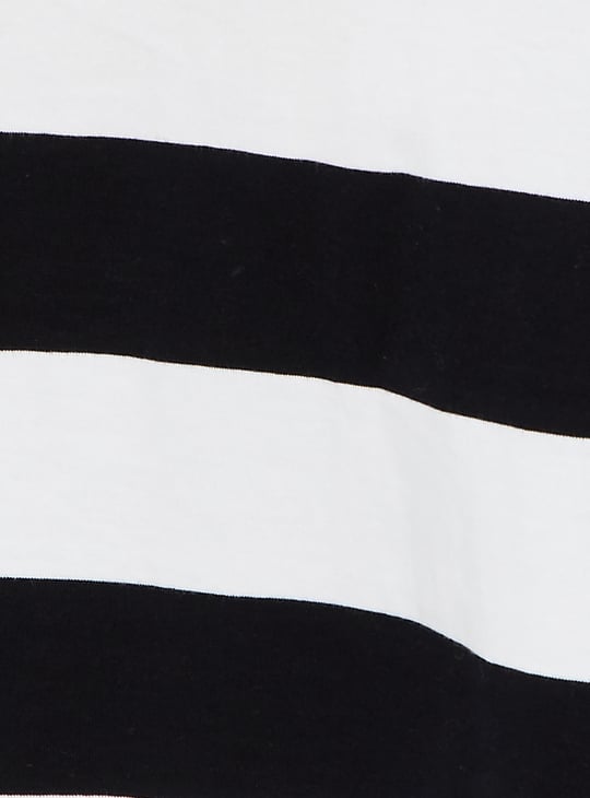 Women Striped Cropped T-shirt