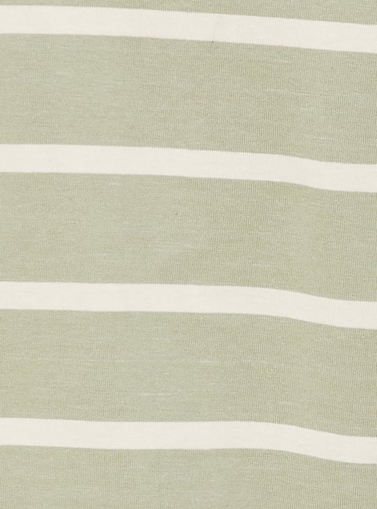 Women Striped Cropped T-shirt