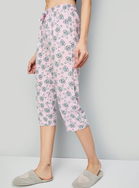 Women Printed Knit Capris