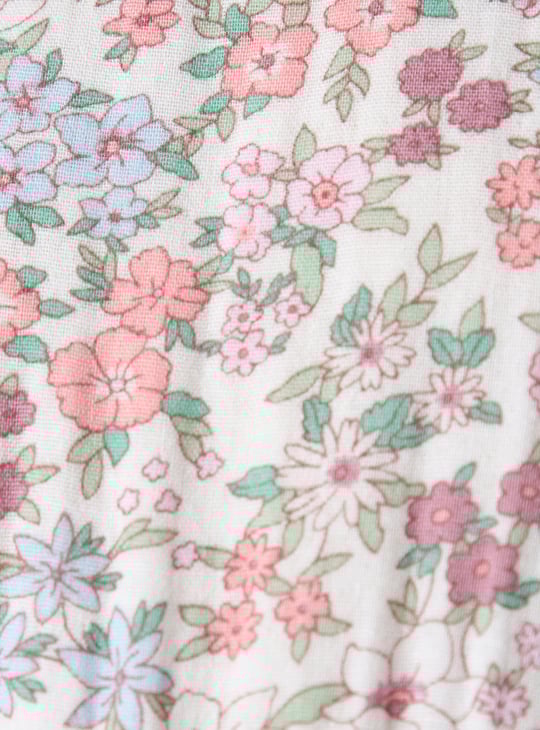 Girls Floral Printed A-line Dress