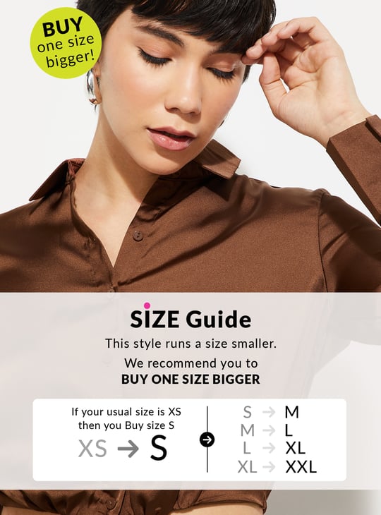 ALAYA F x URB_N Women Satin Crop Shirt