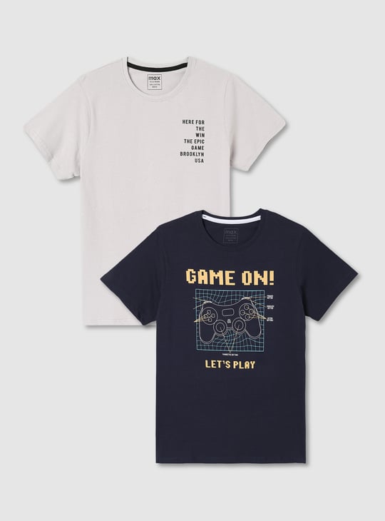 Boys Printed T-shirt - Pack of 2