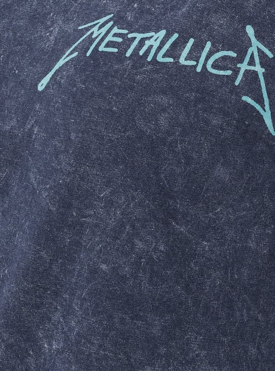 Women Metallica Back Printed T-shirt