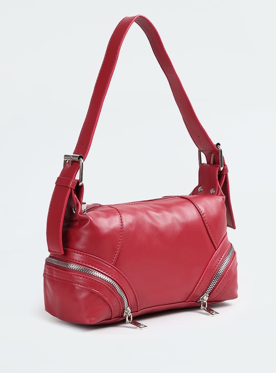 Women Shoulder Bag with Zips