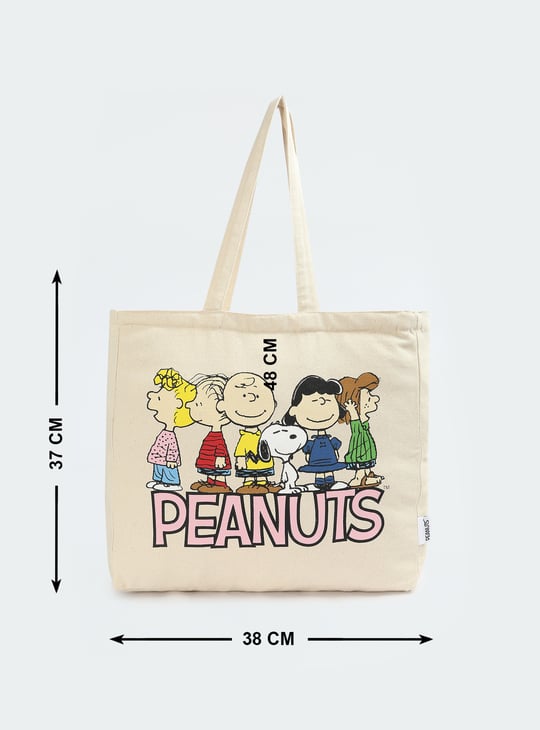 Women Peanuts Printed Shopper Bag
