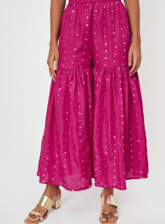 Kalki x Max Women Embroidered Flared Kurta Set